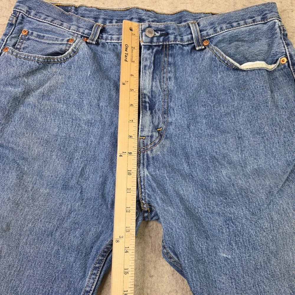 Levi's 505 Jeans Mens 38x32 Blue Denim Regular Fit 100% Cotton Straight Leg